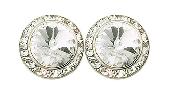 Crystal Performance Earrings 15mm – Pierced Dance Jewelry