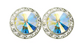 AB Crystal Performance Earrings 15mm – Pierced Dance Earrings